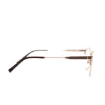 Velocity Rectangle Full Rim Metal Eyeglasses - Image 3