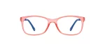 Velocity Full Rim Square Anti Glare Blue Cut Pink Frame